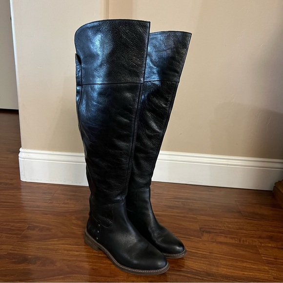 Franco Sarto Women’s Haleen Black Over the Knee Boots size 8 - Picture 2 of 13